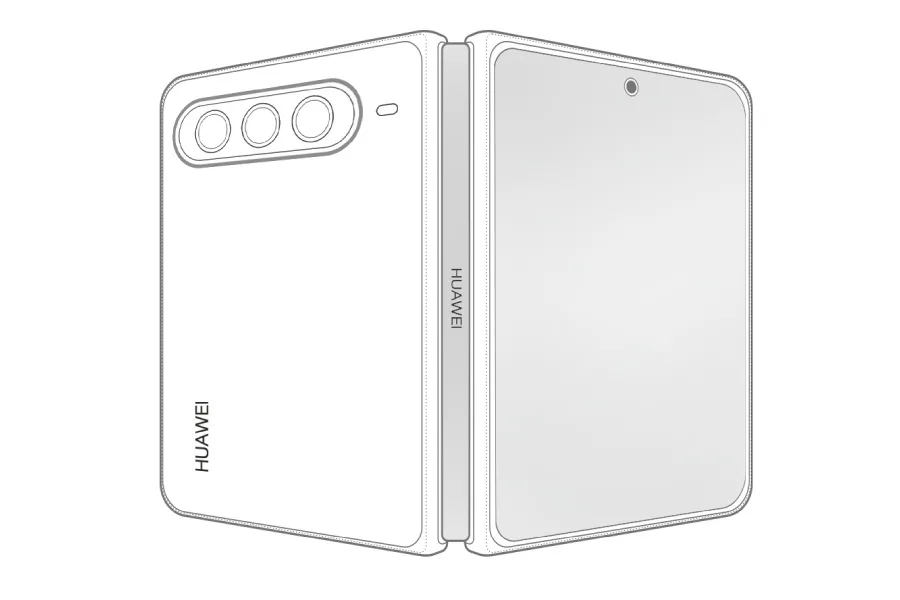 Designul inovator al modelului Pura X Max de la Huawei, pliabil și elegant.