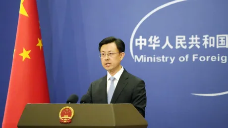Reprezentant chinez discutând despre militarizarea spațiului și stabilitate strategică.