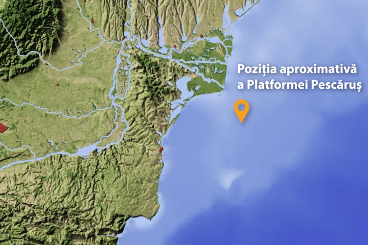 Platforma Pescăruș din Marea Neagră continuă să funcționeze fără probleme.