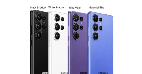 Patru telefoane Samsung cu module foto orizontale distincte.