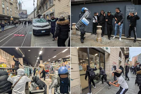 Violențe și jafuri în centrul Milano, provocând îngrijorări pentru comerț și turism.
