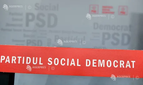 Logo-ul Partidului Social Democrat pe un fundal neutru.