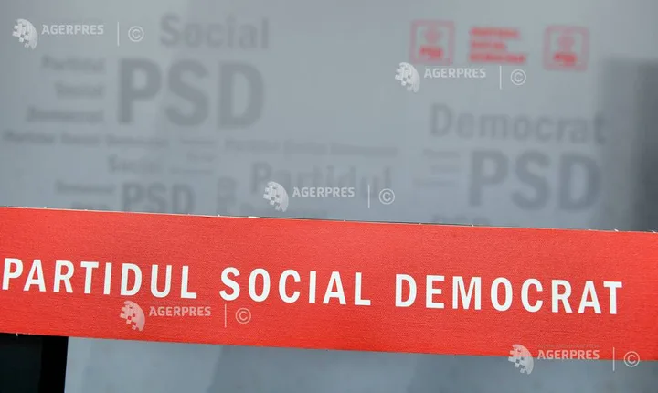 Logo-ul Partidului Social Democrat pe un fundal neutru.