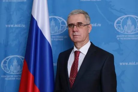 Vladimir Lipaev, ambasadorul Rusiei, la Ministerul Afacerilor Externe.