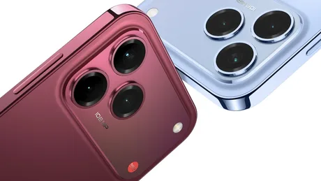 Nubia V90 Pro cu cameră de 108MP și design elegant în culori variate.