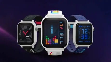Ceas retro My Play Watch cu jocuri clasice și design simplu.