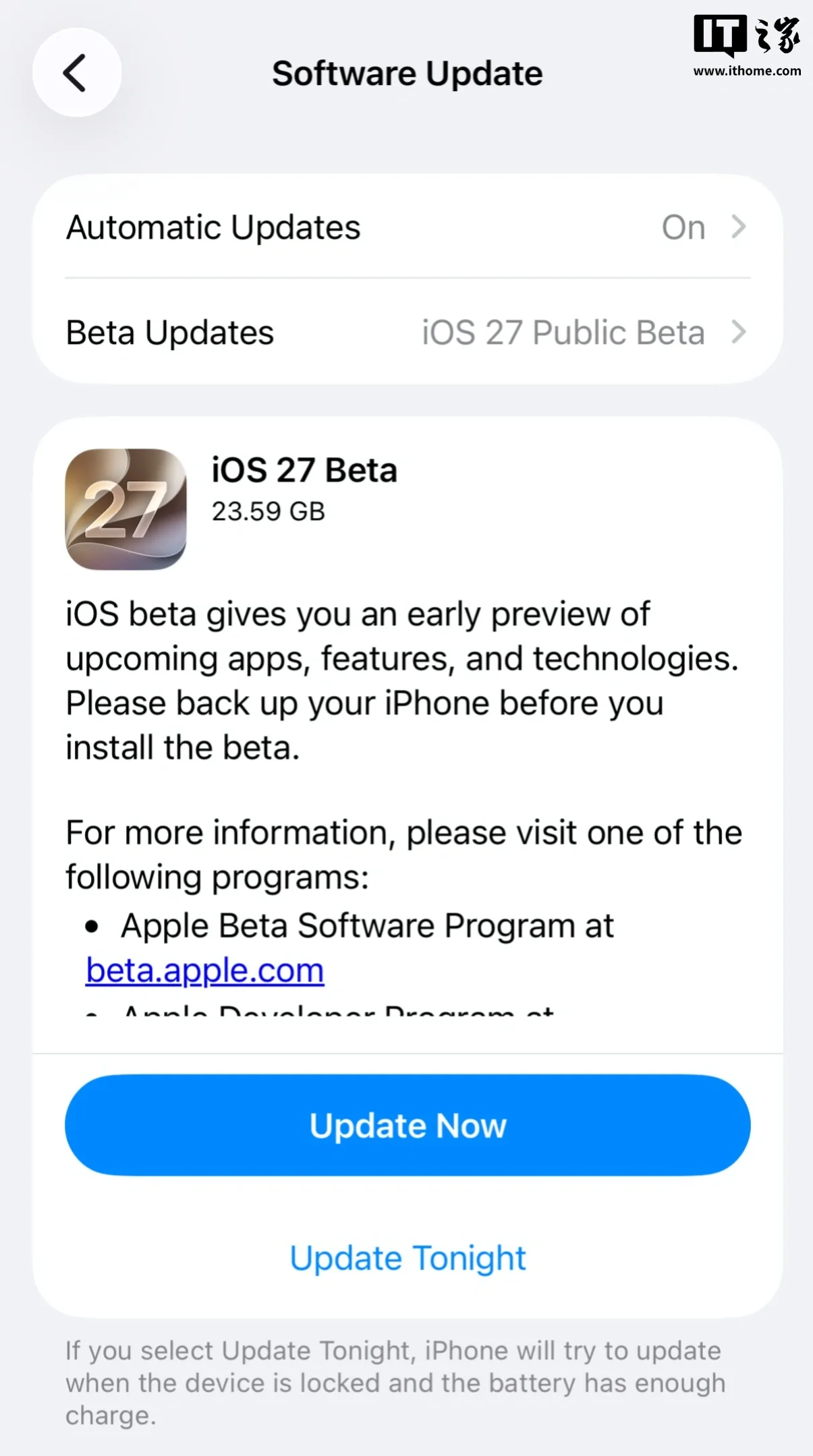 Apple lansează versiuni beta publice pentru iOS 27 și macOS 27.