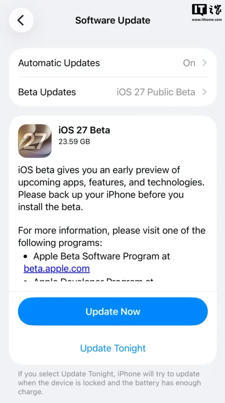 Apple lansează versiuni beta publice pentru iOS 27 și macOS 27.