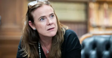 Christina Verchere discutând despre strategia de investiții a OMV Petrom.