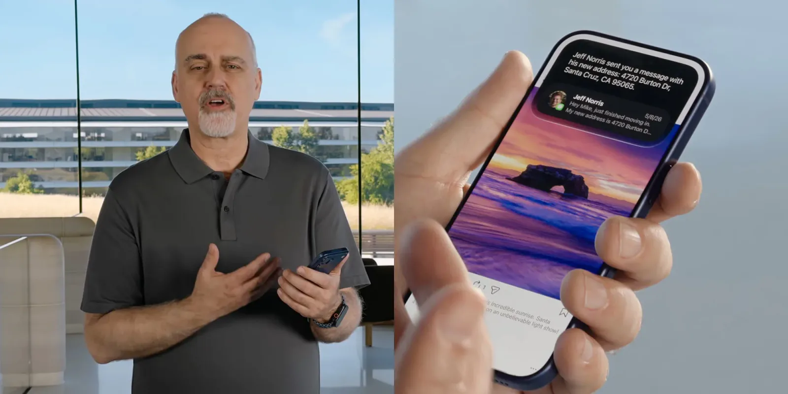 Demonstrație Siri cu întârzieri, evidențiind funcții reale ale Apple.