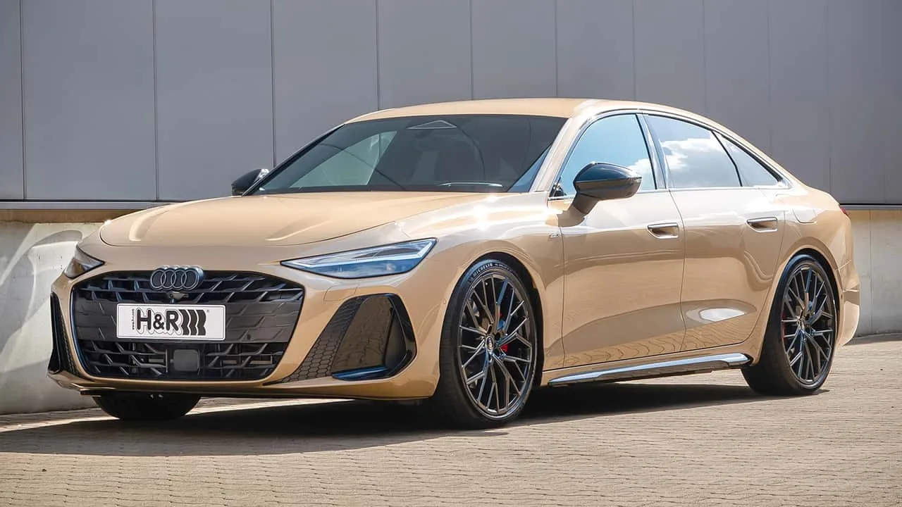 Arcuri de coborâre pentru Audi A6, oferind o ținută sportivă și confort sporit.