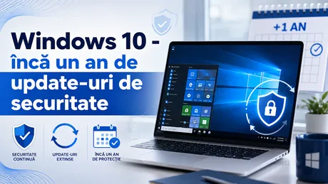 Windows 10 primește un an suplimentar de actualizări de securitate esențiale.