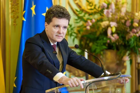 Nicușor Dan la reuniunea Coaliției de Voință pentru Ucraina.