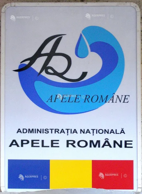 Semn al Administrației Naționale Apele Române, simbolizând gestionarea resurselor de apă.