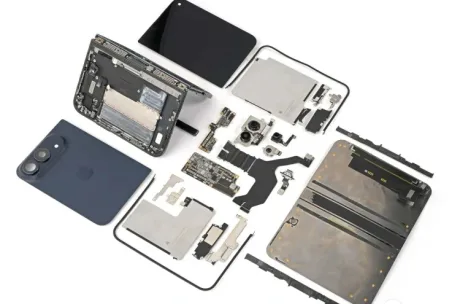 Analiza iFixit evidențiază problemele structurale ale ecranului pliabil.