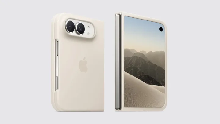 Husa din silicon pentru iPhone Duo, cu design elegant și fixare prin adeziv.