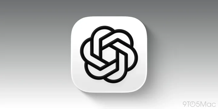 Logo OpenAI pe fundal alb, simbolizând inovația în AI.