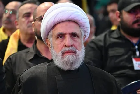 Liderul Hezbollah, Naim Qassem, exprimându-și opinia despre acordul SUA-Israel-Liban.