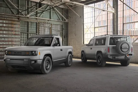 Pickup electric minimalist Slate, preț accesibil sub 25.000 de dolari.