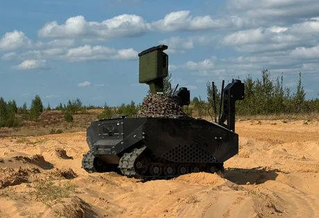 Drone terestre inovatoare pentru sprijinul Ucrainei în conflictul actual.