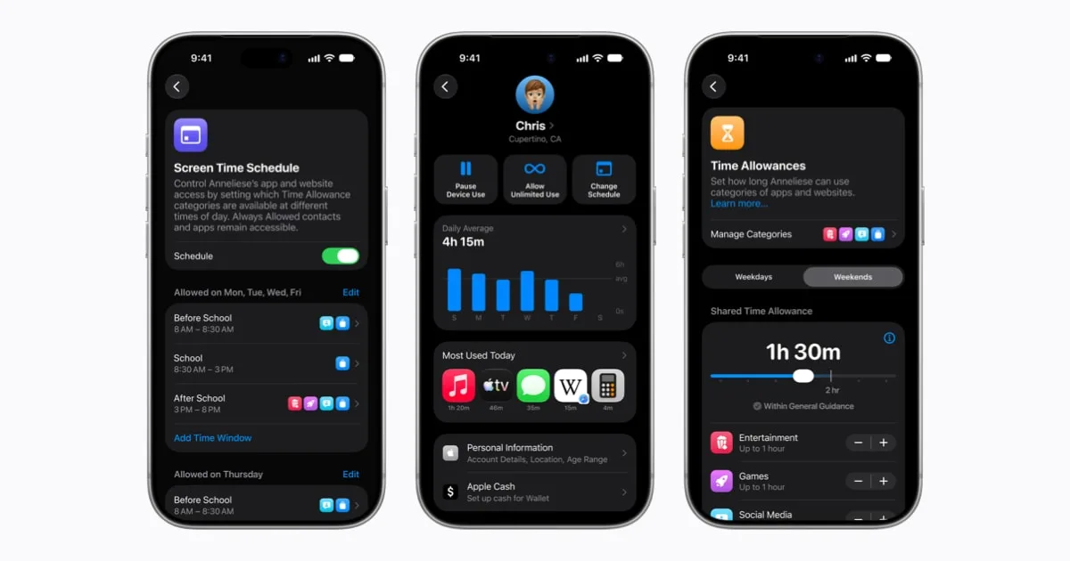 Funcții noi de siguranță pentru copii în iOS, inclusiv controlul navigării și protecții în comunicare.