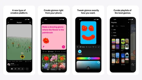 Noua aplicație Pocket permite utilizatorilor să creeze și să distribuie gizmo-uri interactive.