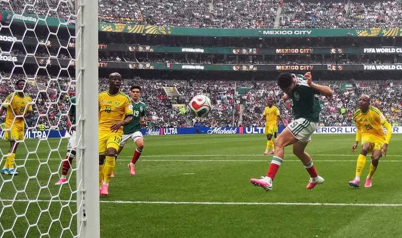 Mexic marchează un gol în meciul inaugural al Cupei Mondiale 2026.