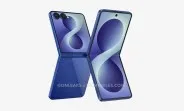 Samsung Galaxy Z Flip8 cu un design elegant și o greutate redusă pentru confort sporit.