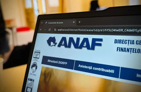 Pagina web ANAF cu informații despre datoriile fiscale și proceduri noi.