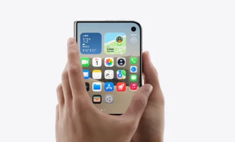 Interfața iPhone Duo adaptată pentru utilizatorii stângaci, îmbunătățind accesibilitatea.