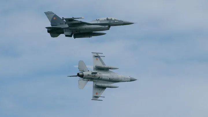 Avioane de vânătoare NATO în acțiune pentru interceptarea aeronavelor rusești.