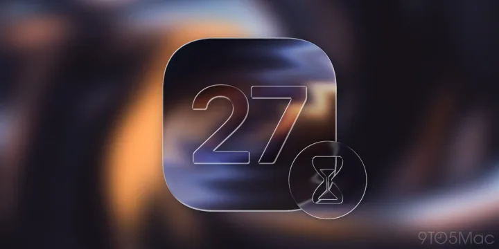 Logo iOS 27 cu un design modern și elegant.