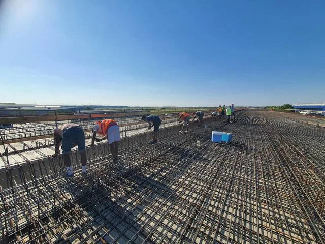 Lucrări la pasajul DN3, esențial pentru deschiderea Lotului 3 Nord.