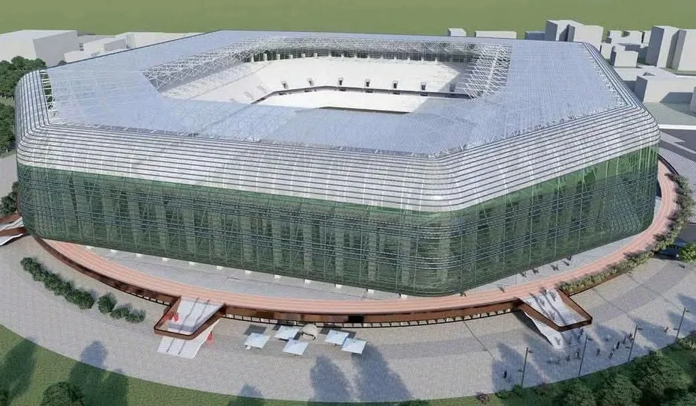 Proiect de stadion modern, construit în orașe fără echipe de fotbal în prima ligă.