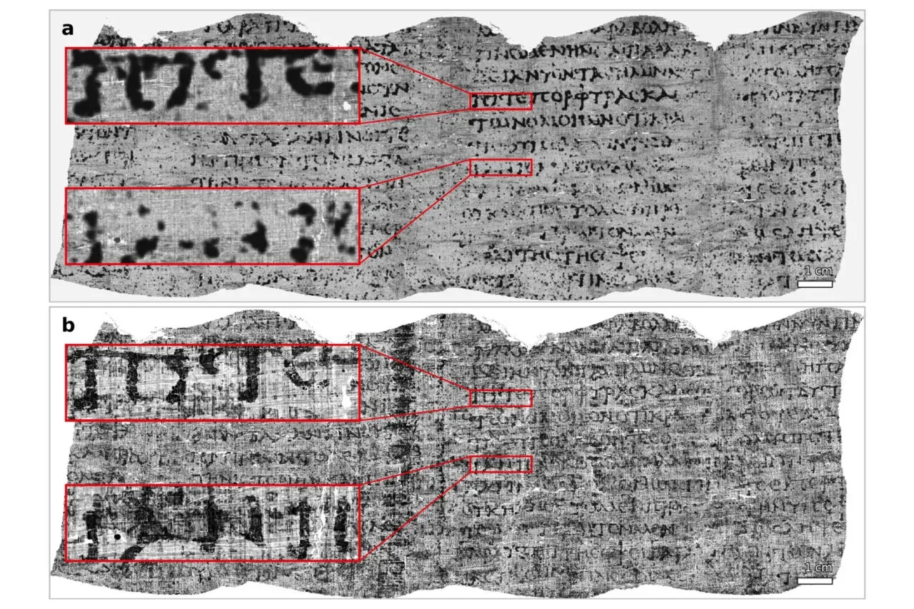 Cercetători au descifrat un sul carbonizat din Herculaneum folosind tehnici avansate.