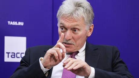 Dmitri Peskov discutând despre acuzațiile Germaniei la Kremlin.