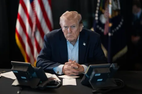 Donald Trump discutând despre sprijinul economic pentru Ungaria.