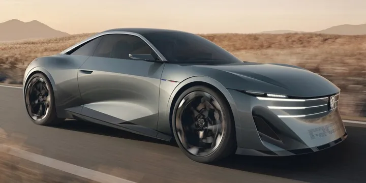 Conceptul electric RCZ Vision de la Peugeot, cu design futurist și tehnologie avansată.