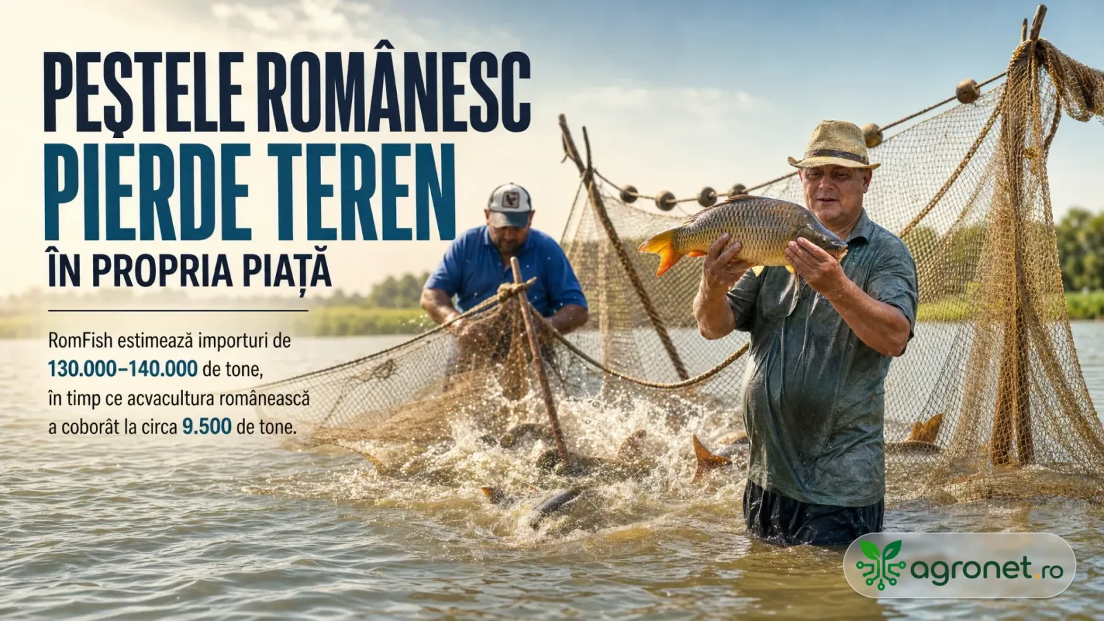 Producători locali de pește se confruntă cu dificultăți în vânzări din cauza importurilor masive.
