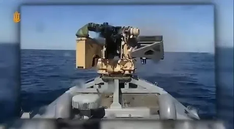 Dronă navală Sargan-3000 pregătită pentru acțiune pe Marea Neagră.