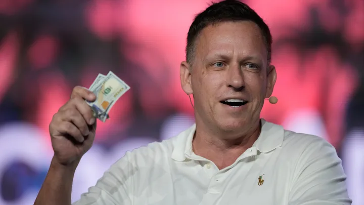 Peter Thiel discutând despre reglementarea inteligenței artificiale la Aspen Ideas Festival.