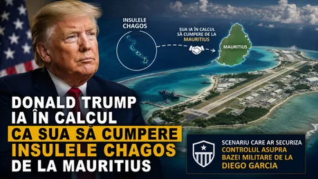 Donald Trump discută despre achiziția Insulelor Chagos pentru control militar.