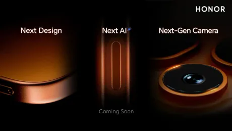 Design elegant al unui smartphone Honor, cu detalii tehnice.