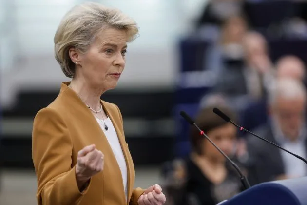 Ursula von der Leyen discută despre bugetul UE și resursele proprii.