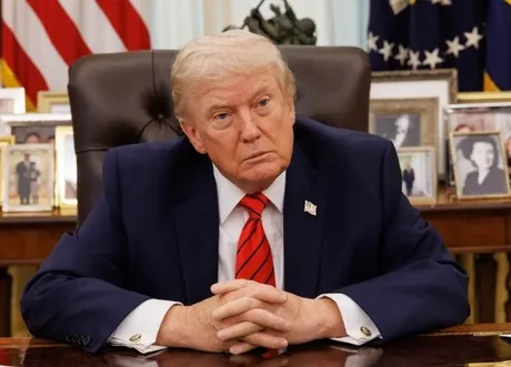 Donald Trump discutând despre relațiile dintre Israel și Liban în biroul său.