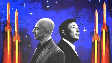 Elon Musk și Jeff Bezos discută despre centre de date inovatoare în spațiu.