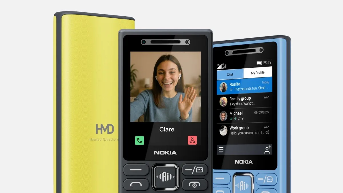 Patru telefoane Nokia cu buton AI pentru asistență vocală și abonament.