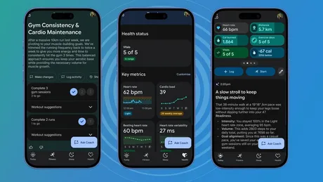 Interfața actualizată a aplicației Google Health pentru utilizatorii Fitbit.