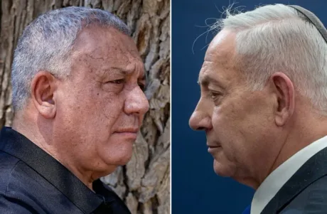 Benjamin Netanyahu și Gadi Eisenkot, lideri politici în Israel, în contextul alegerilor recente.