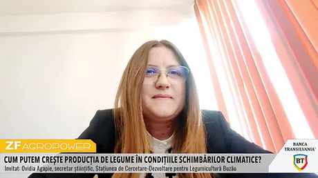Ovidia Agapie discută despre diversificarea culturilor legumicole la staţiune.